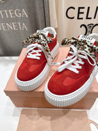 2025SS Lace-Up Thick-Soled Sneakers – Casual Sporty Style