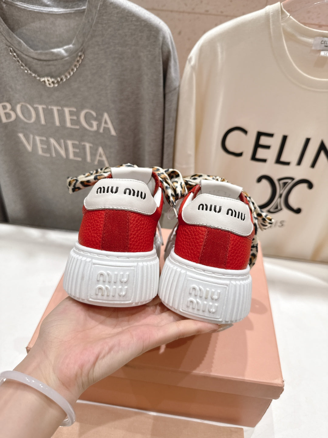 2025SS Lace-Up Thick-Soled Sneakers – Casual Sporty Style