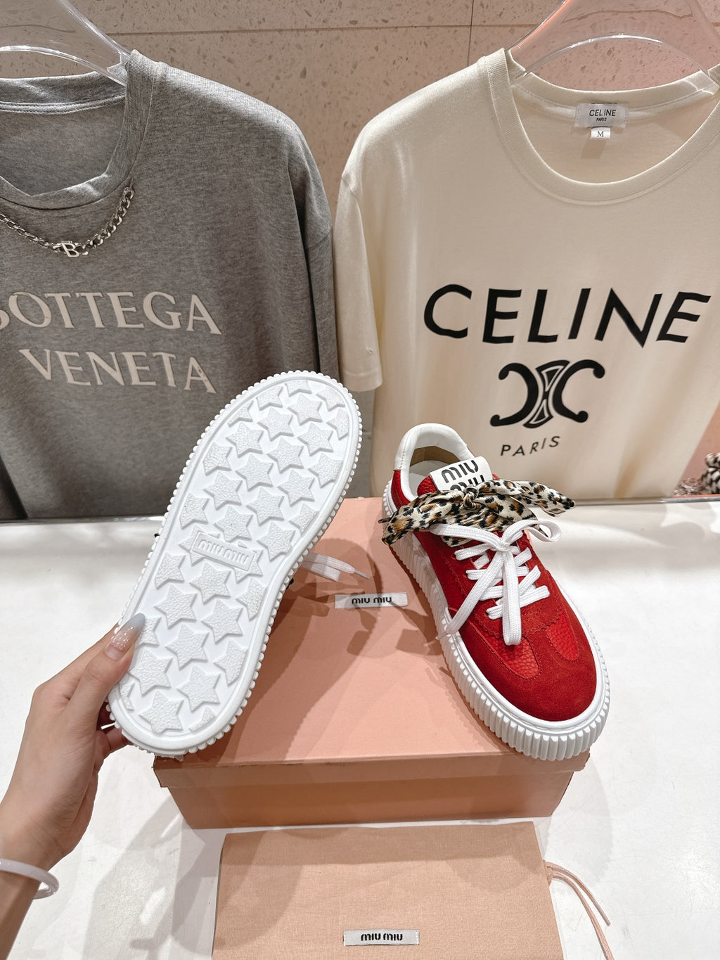 2025SS Lace-Up Thick-Soled Sneakers – Casual Sporty Style