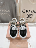 2025SS Lace-Up Thick-Soled Sneakers – Casual Sporty Style