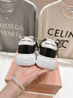 2025SS Lace-Up Thick-Soled Sneakers – Casual Sporty Style