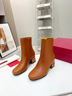 Premium 6cm Leather Heels – Cowhide & Lambskin, Italian Sole
