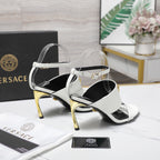 2025SS High-Heel Sandals – Signature Buckle Design