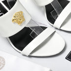 2025SS High-Heel Sandals – Signature Buckle Design