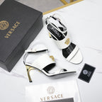 2025SS High-Heel Sandals – Signature Buckle Design