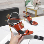 2025SS High-Heel Sandals – Signature Buckle Design