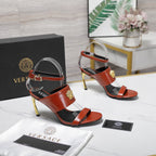 2025SS High-Heel Sandals – Signature Buckle Design