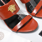 2025SS High-Heel Sandals – Signature Buckle Design