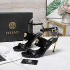 2025SS High-Heel Sandals – Signature Buckle Design