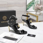 2025SS High-Heel Sandals – Signature Buckle Design