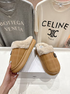 2025 Autumn/Winter Furry Slide Slippers – Cozy & Stylish