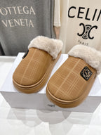 2025 Autumn/Winter Furry Slide Slippers – Cozy & Stylish