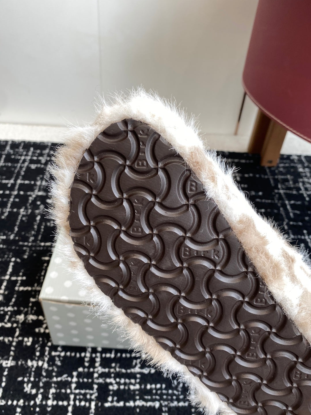 Furry Closed-Toe Cork Footbed Slides – Cozy Winter Edition
