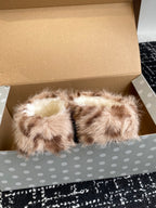 Furry Closed-Toe Cork Footbed Slides – Cozy Winter Edition