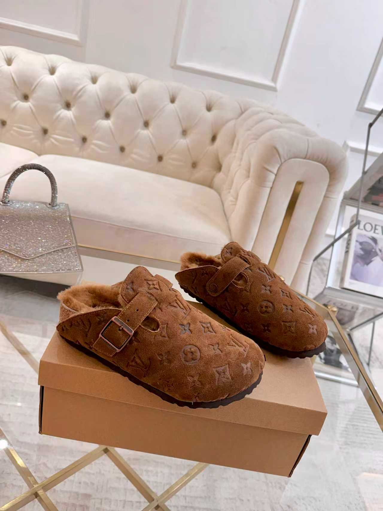 Premium Jacquard Wool Clog Slippers（Couples / Unisex）