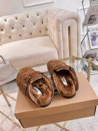 Premium Jacquard Wool Clog Slippers（Couples / Unisex）