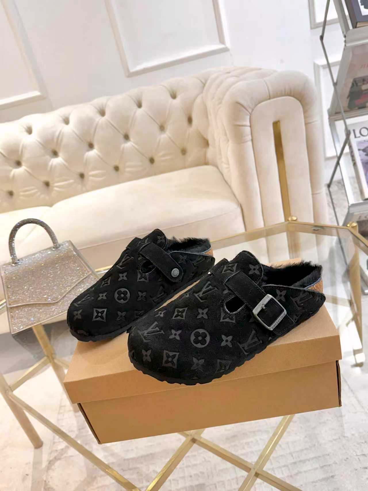 Premium Jacquard Wool Clog Slippers（Couples / Unisex）