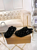 Premium Jacquard Wool Clog Slippers（Couples / Unisex）