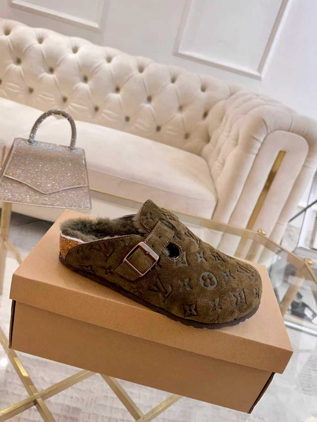 Premium Jacquard Wool Clog Slippers（Couples / Unisex）