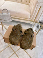 Premium Jacquard Wool Clog Slippers（Couples / Unisex）