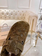 Premium Jacquard Wool Clog Slippers（Couples / Unisex）