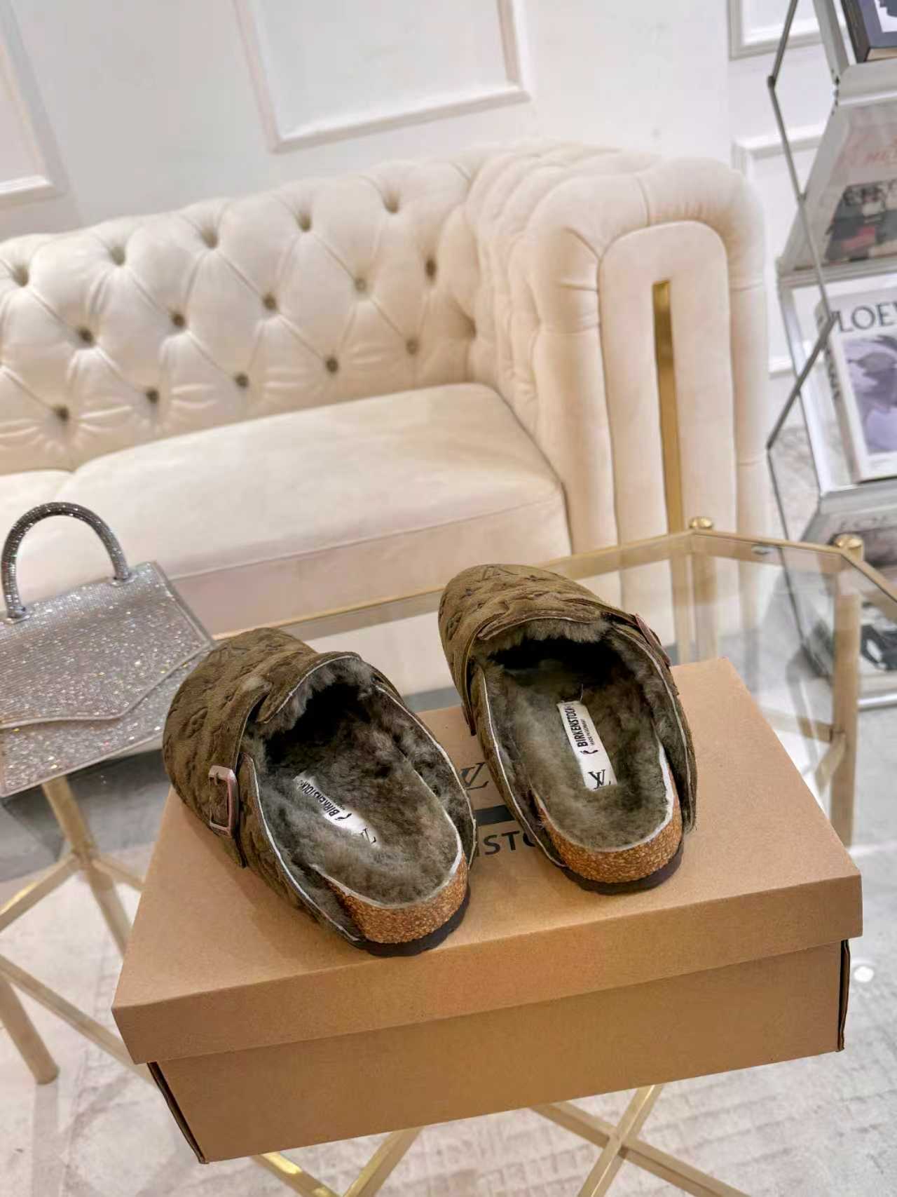Premium Jacquard Wool Clog Slippers（Couples / Unisex）