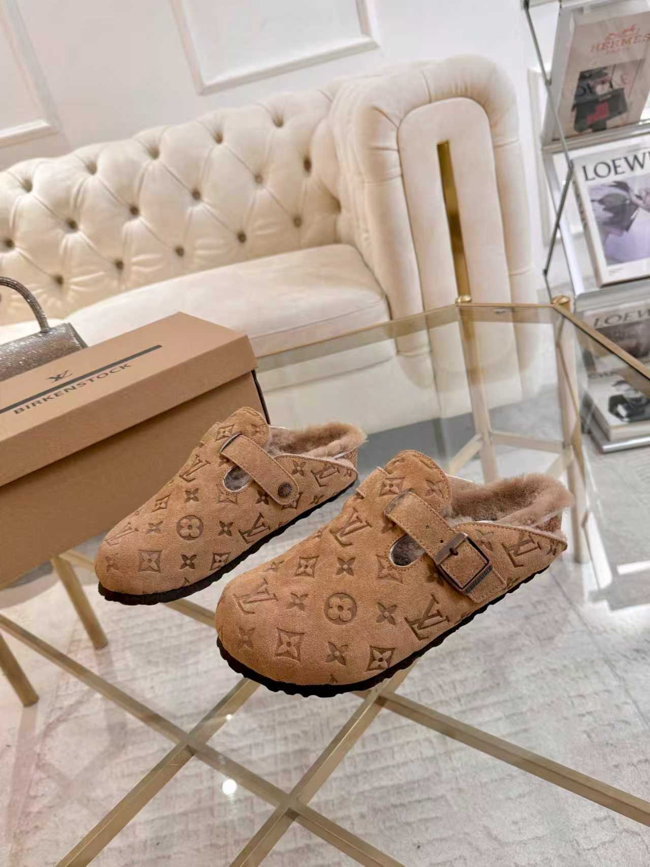 Premium Jacquard Wool Clog Slippers（Couples / Unisex）