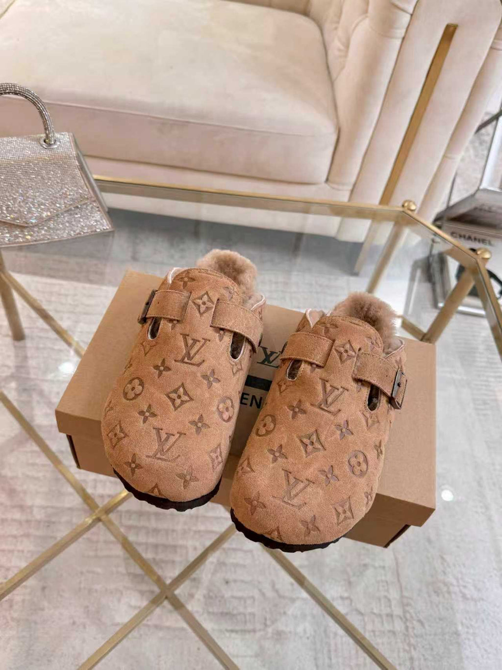 Premium Jacquard Wool Clog Slippers（Couples / Unisex）
