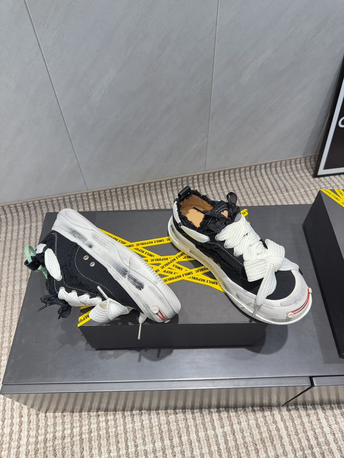 Smiling Face Couple Sneakers | Premium Upgraded Edition