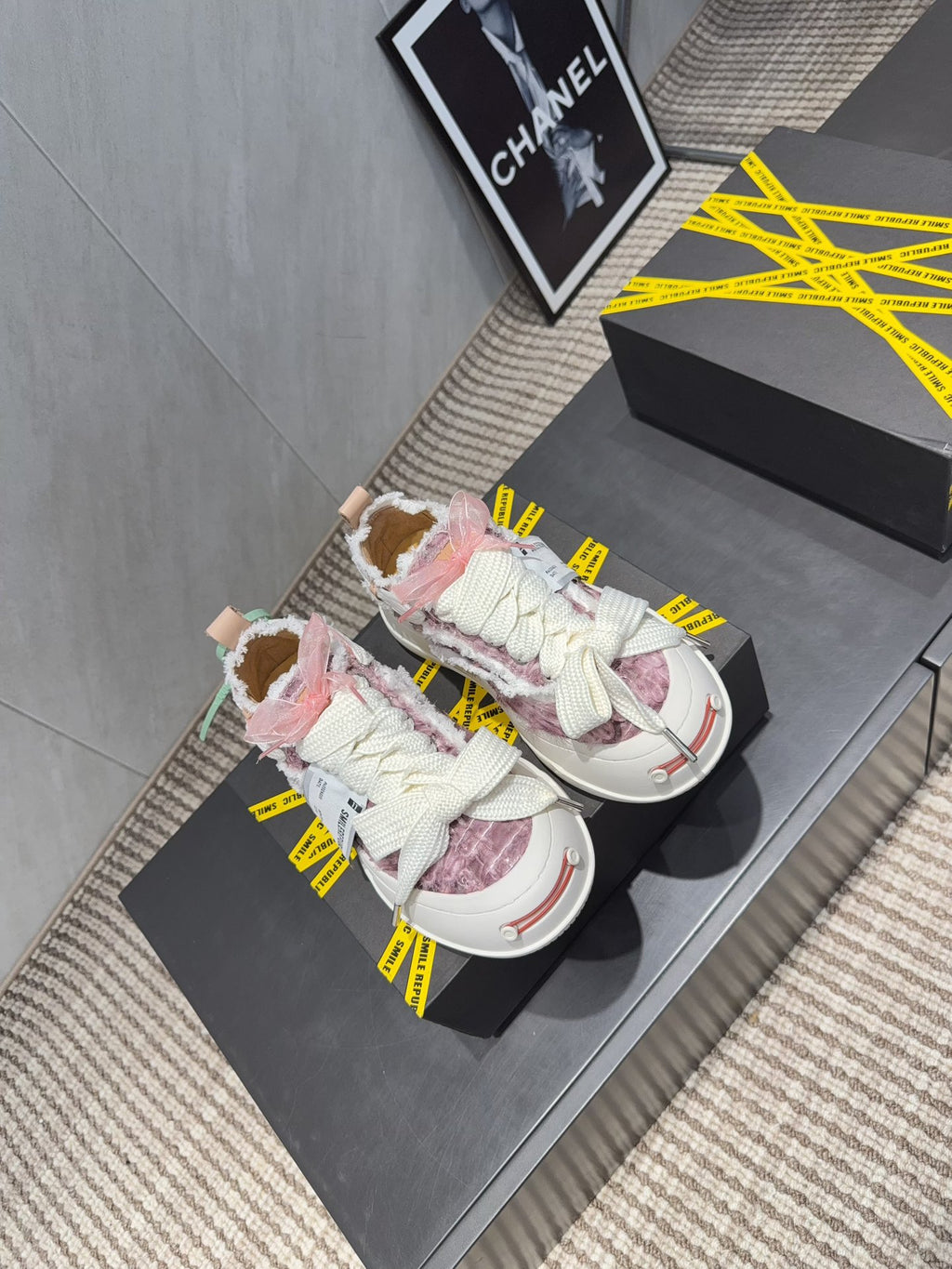 Smiling Face Couple Sneakers | Premium Upgraded Edition
