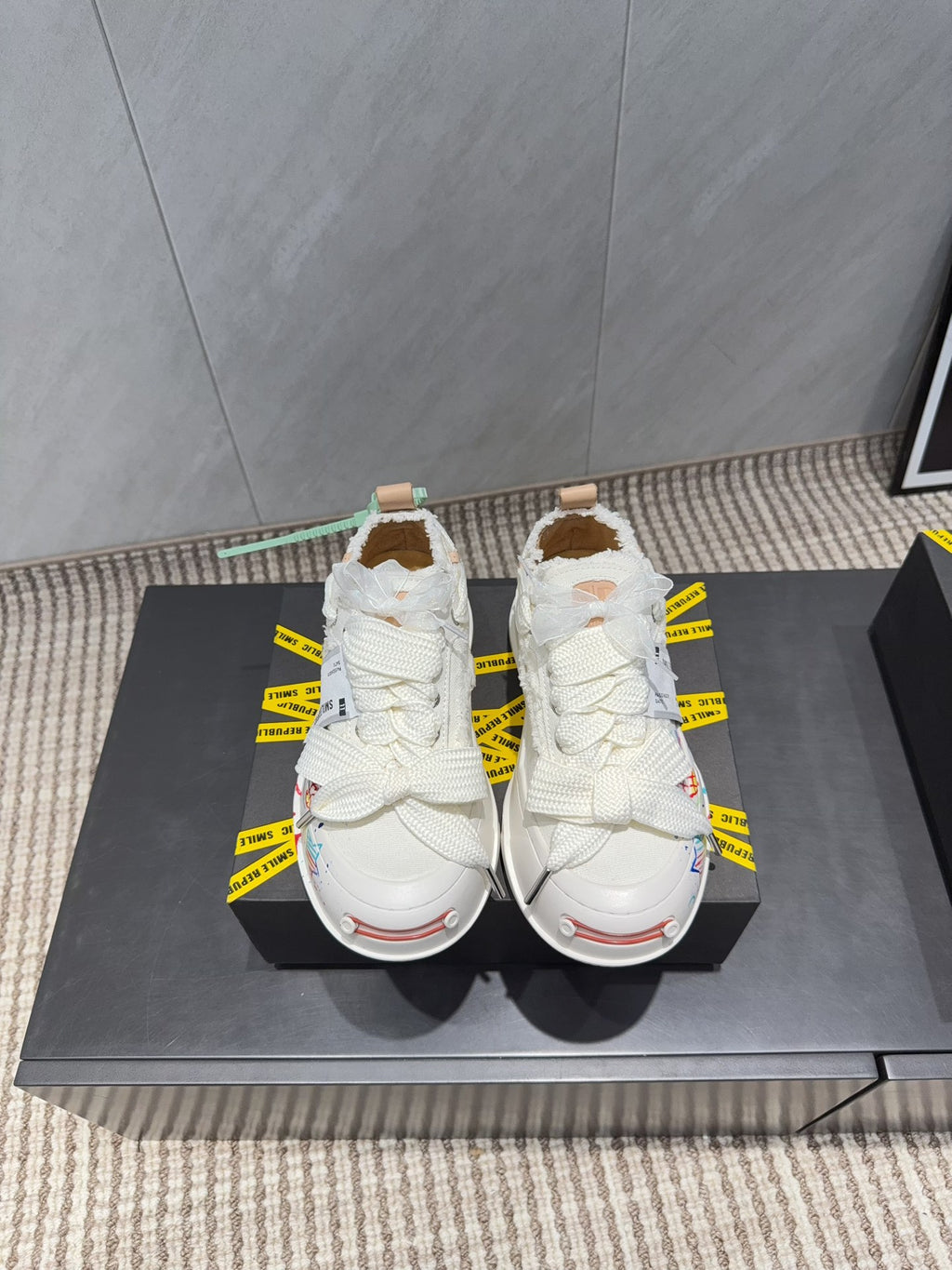 Smiling Face Couple Sneakers | Premium Upgraded Edition