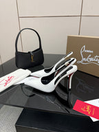 Elegant Red Sole High-Heel Sandals | Premium Edition