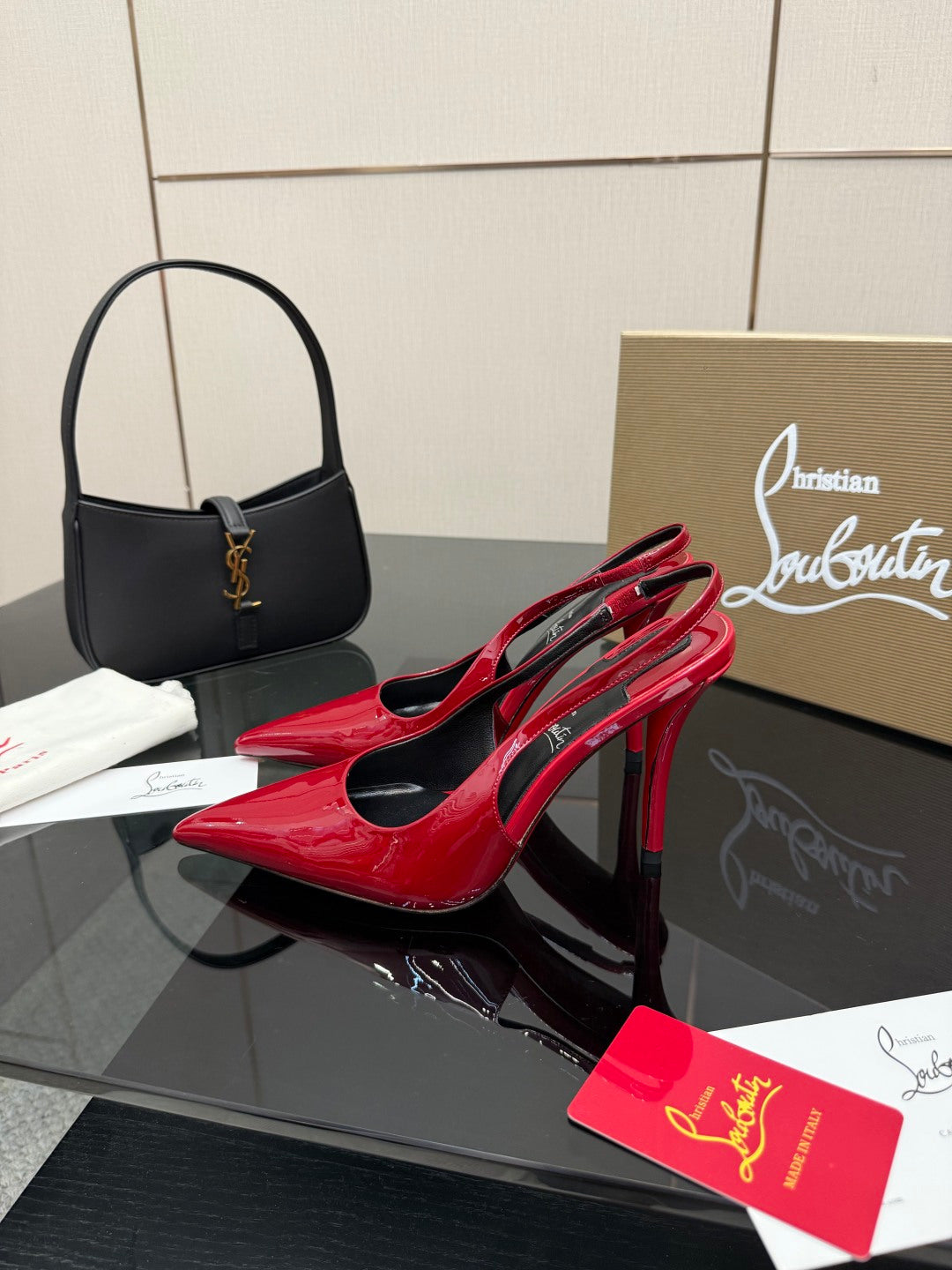 Elegant Red Sole High-Heel Sandals | Premium Edition