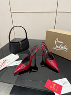 Elegant Red Sole High-Heel Sandals | Premium Edition