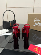 Elegant Red Sole High-Heel Sandals | Premium Edition