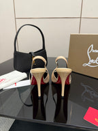 Elegant Red Sole High-Heel Sandals | Premium Edition