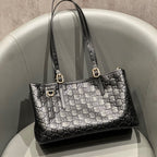 Classic G-Pattern Tote Bags with Signature Stripe Detail