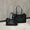 Classic G-Pattern Tote Bags with Signature Stripe Detail
