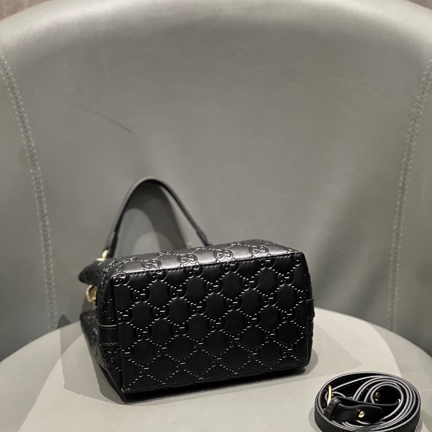 Classic G-Pattern Tote Bags with Signature Stripe Detail