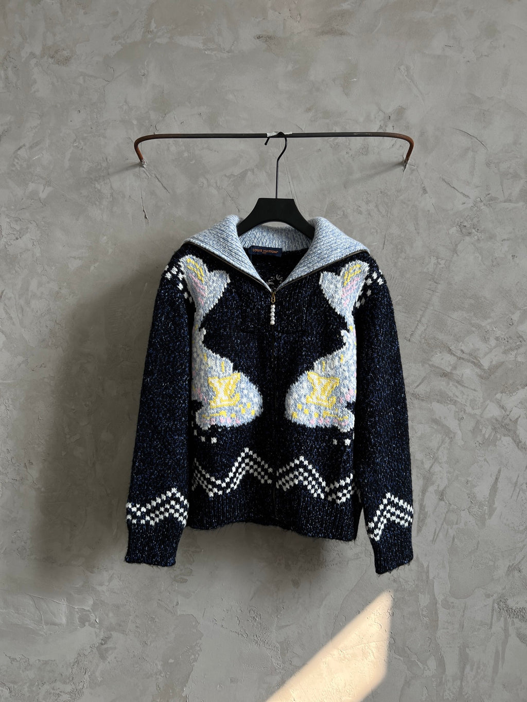 Luxury Embroidered Knit Cardigan – Sailboat &amp; Fishing Motif | Fall/Winter Collection