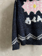 Luxury Embroidered Knit Cardigan – Sailboat &amp; Fishing Motif | Fall/Winter Collection
