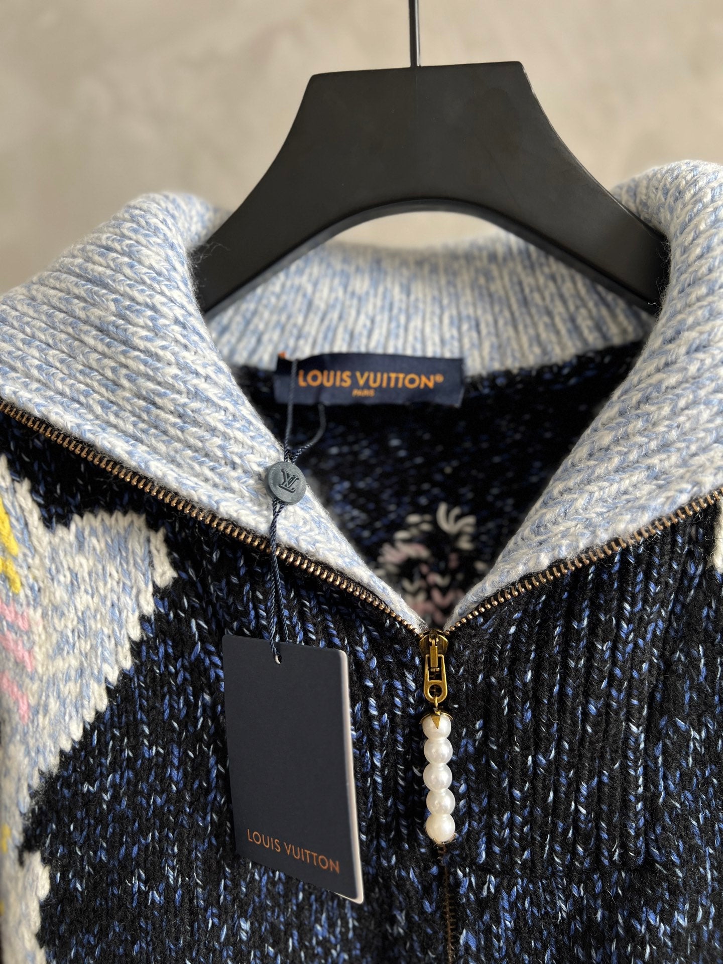 Luxury Embroidered Knit Cardigan – Sailboat &amp; Fishing Motif | Fall/Winter Collection