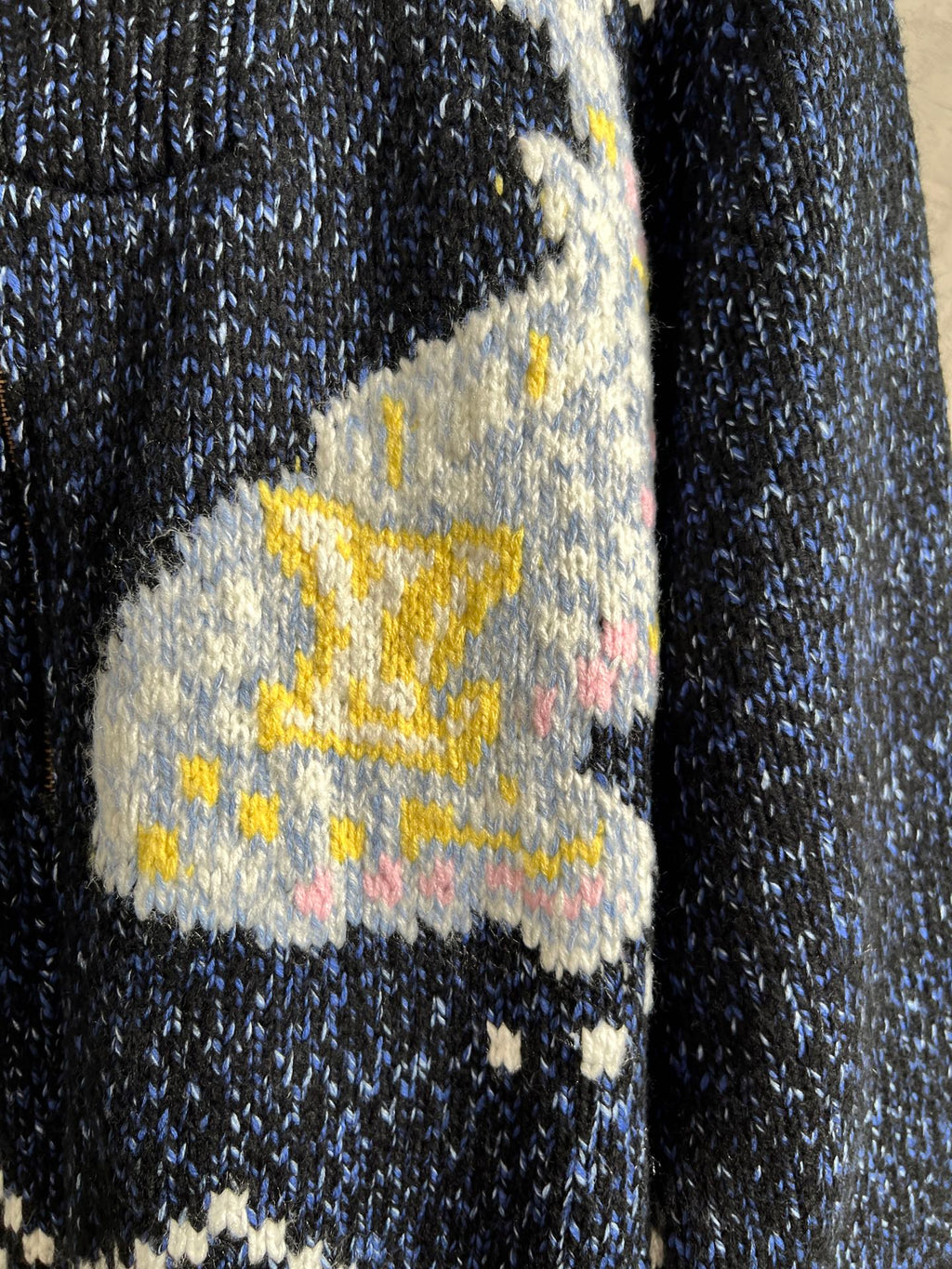 Luxury Embroidered Knit Cardigan – Sailboat &amp; Fishing Motif | Fall/Winter Collection