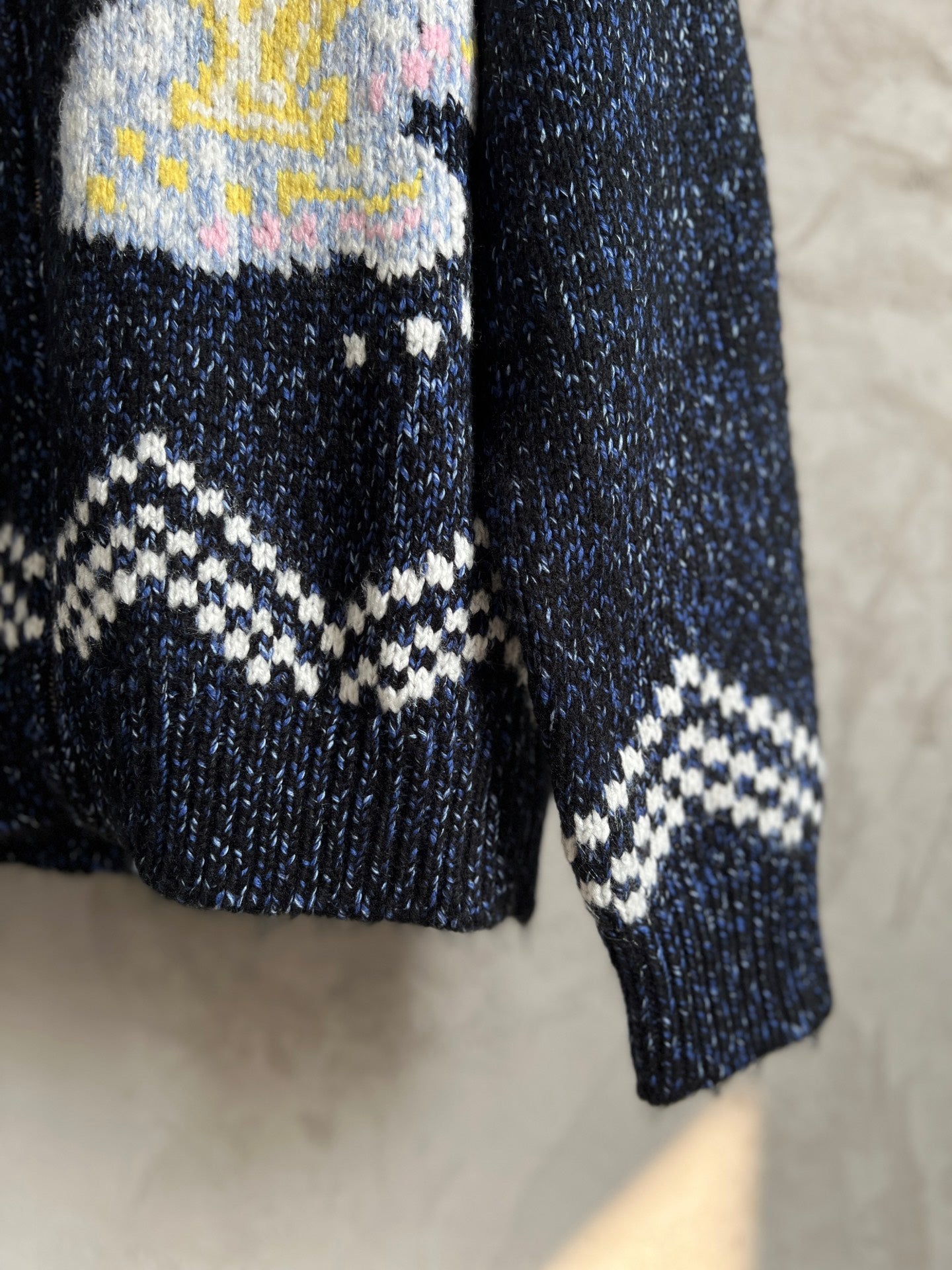 Luxury Embroidered Knit Cardigan – Sailboat &amp; Fishing Motif | Fall/Winter Collection
