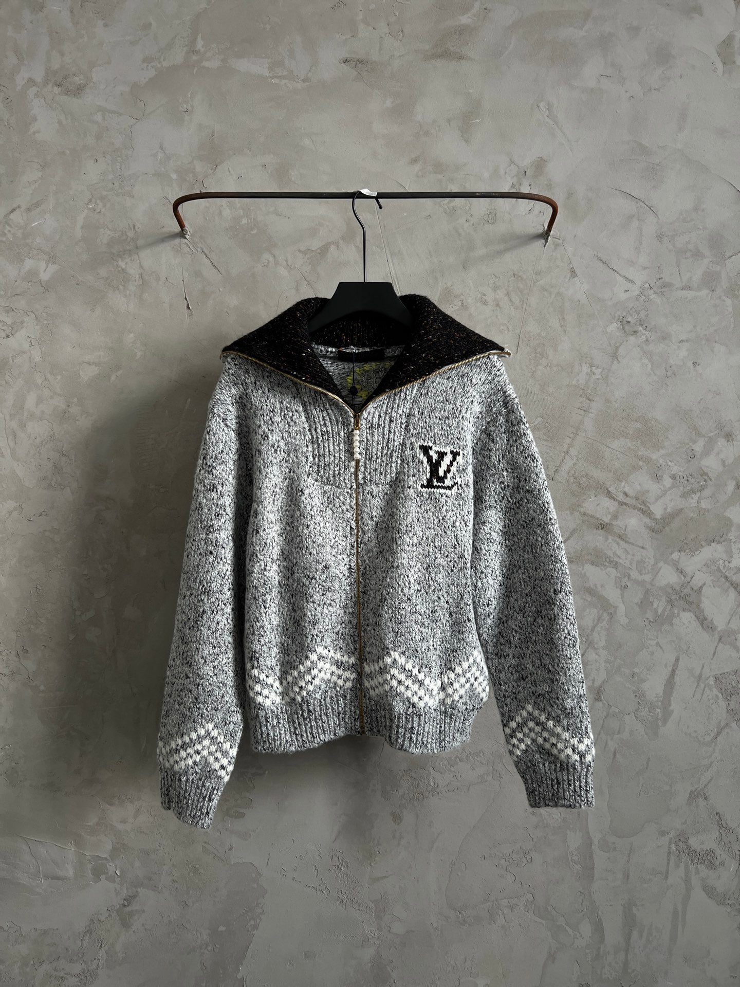 Luxury Embroidered Knit Cardigan – Sailboat &amp; Fishing Motif | Fall/Winter Collection