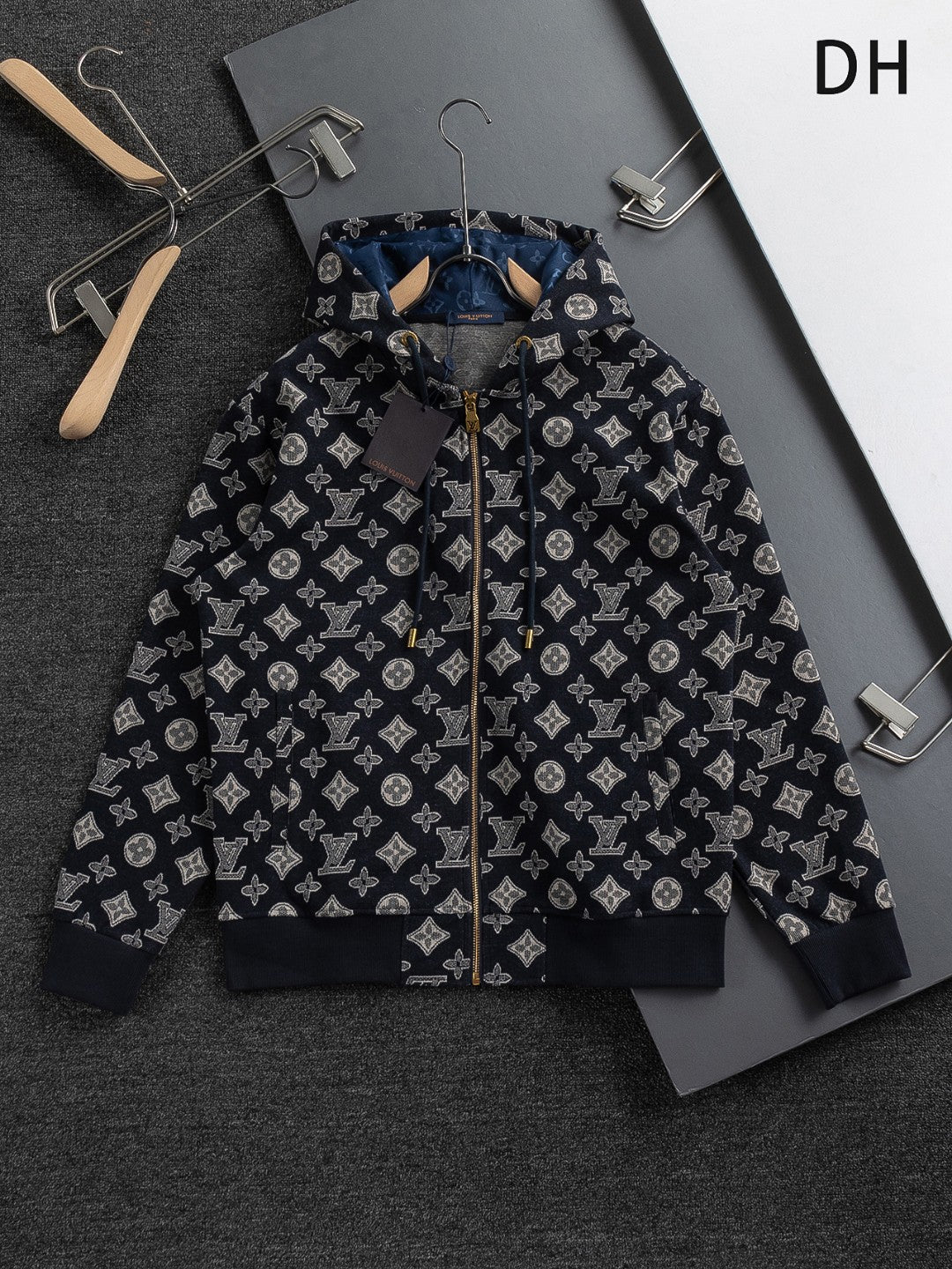 Premium Jacquard Clover Hoodie – Heavyweight Cotton | Unisex Fall/Winter Collection