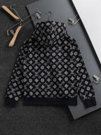 Premium Jacquard Clover Hoodie – Heavyweight Cotton | Unisex Fall/Winter Collection
