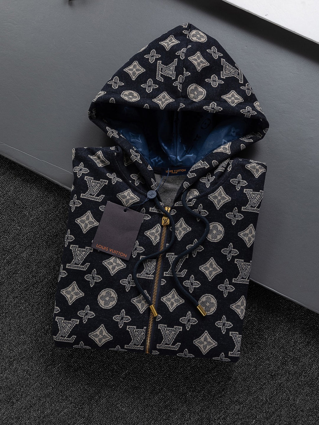Premium Jacquard Clover Hoodie – Heavyweight Cotton | Unisex Fall/Winter Collection