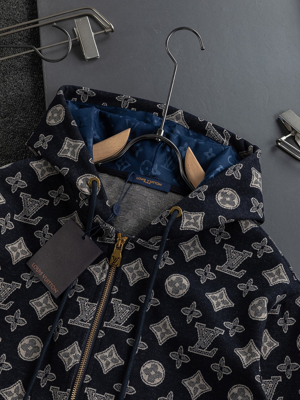 Premium Jacquard Clover Hoodie – Heavyweight Cotton | Unisex Fall/Winter Collection
