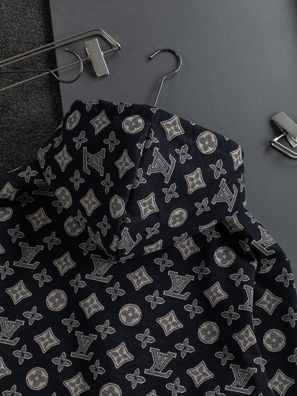 Premium Jacquard Clover Hoodie – Heavyweight Cotton | Unisex Fall/Winter Collection